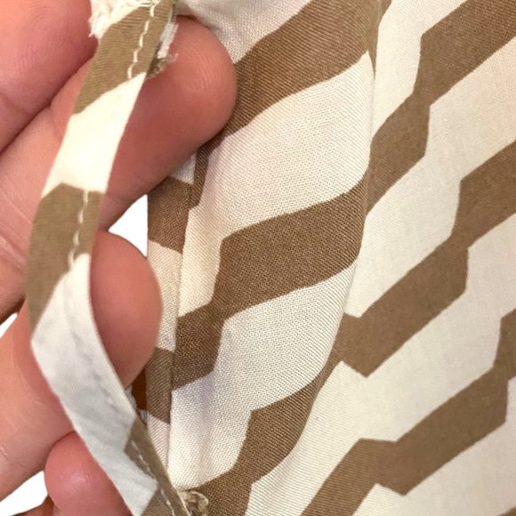 Naked Zebra Chevron Mini Dress Women Size Small Spaghetti Straps Cotton Lining - Picture 9 of 14